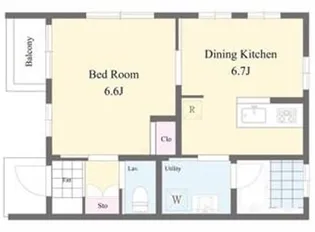 グランメール新長田【1階】の間取り