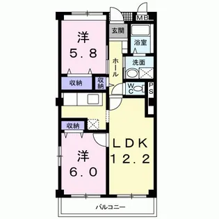 パークグレイス【2階】の間取り