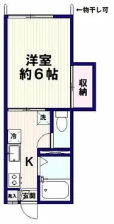 サニーハイツ中村【2階】の間取り
