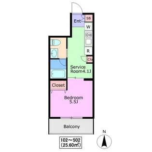 東京都荒川区東日暮里4【マンション】の間取り