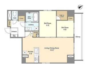 Espoir三田【8階】の間取り
