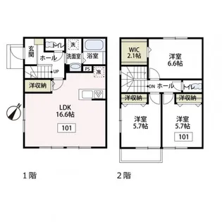 ボヌール相模大野の間取り