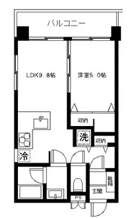 福岡県福岡市中央区草香江2【マンション】の間取り