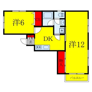 メゾン真田【2階】の間取り