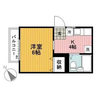 レビアス栗田谷【2階】の間取り