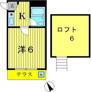ジュネパレス松戸第92【1階】の間取り