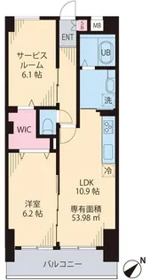 ソレアード茗荷谷【1階】の間取り