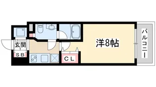 プラウドフラット新大阪【5階】の間取り