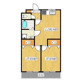 アーバンセピア【3階】の間取り