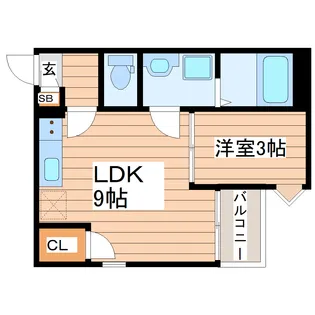 REGALEST仙台長町K【1階】の間取り