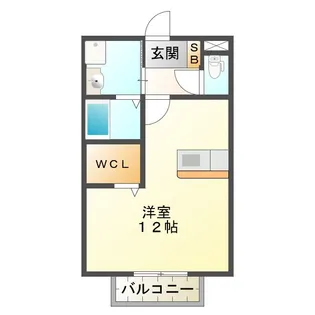 ガレッタ椋本 E【2階】の間取り