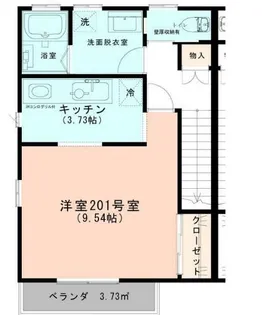 宮崎レジデンス【2階】の間取り