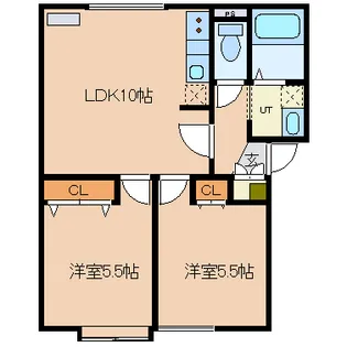 ハーベストヒル【2階】の間取り