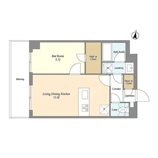 メゾンドオンディーヌ【2階】の間取り