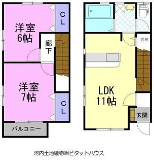 メゾン ド フルール Aの間取り