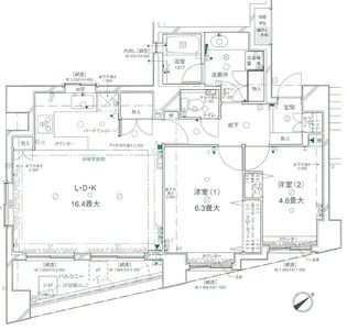 朝日サテライト上野【3階】の間取り