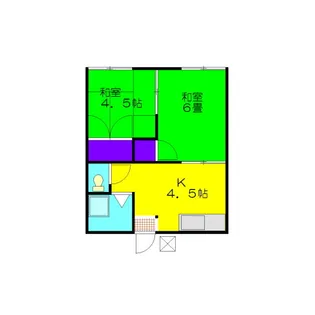津村ハイツ【2階】の間取り