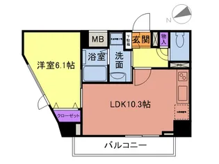 セレッソ ミツ【5階】の間取り