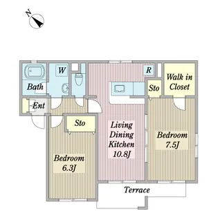 Laurel・Annex【1階】の間取り