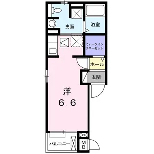 ハピネス浦江II【1階】の間取り