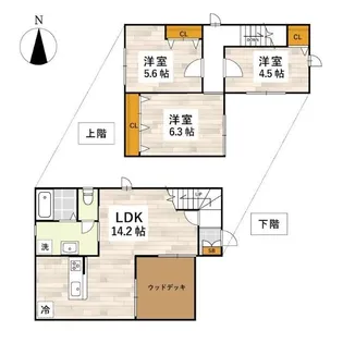 フォレストヴィラ中屋敷【1階】の間取り
