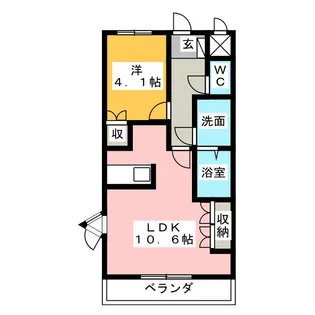 リバティコート【1階】の間取り