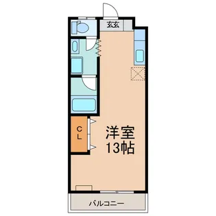 クレストタウン【3階】の間取り