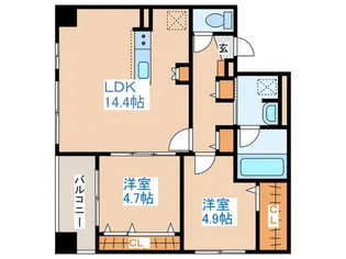 NCウイング白石【4階】の間取り