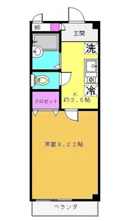 シナモンハイツ【1階】の間取り