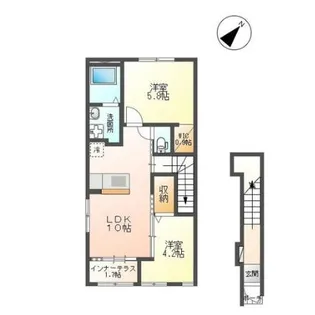 グリーン【2階】の間取り