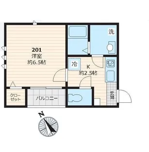 ラシーネ西荻南【2階】の間取り