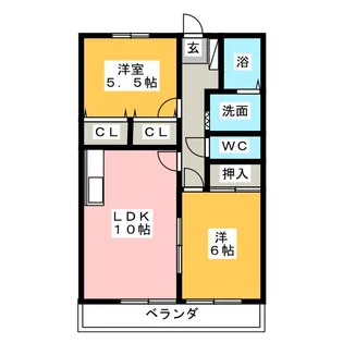 シャングリラ【2階】の間取り