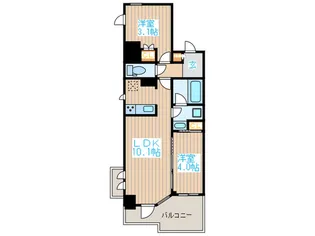 アプリーレ東中野【3階】の間取り