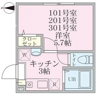 プラシードK【3階】の間取り