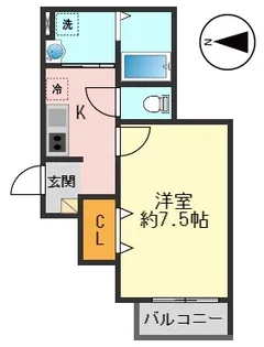 フェリース南小岩VII【1階】の間取り