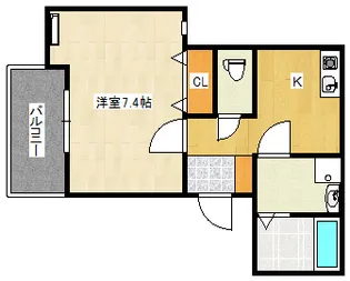 ラネージュ武庫川【1階】の間取り