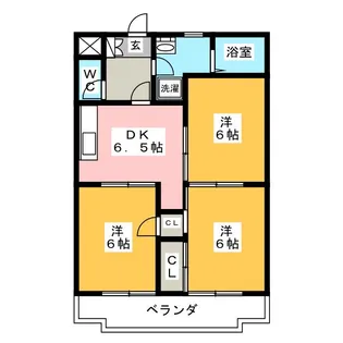 ルミエール若森 I【2階】の間取り