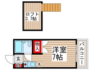 カーサフロール船橋C【2階】の間取り
