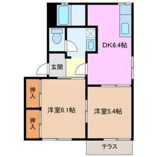 サンライズ21*B【1階】の間取り