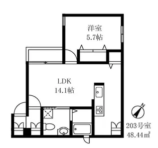 S・FLATIII【2階】の間取り