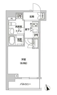 ホームズR四谷【2階】の間取り