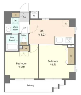 コモド・ルーチェゼクシア大宮上落合【4階】の間取り