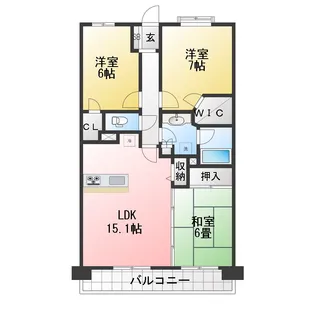 レーベンスクエア川口シルフィア【15階】の間取り