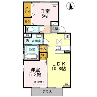 ボーン恵【1階】の間取り