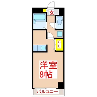 新屋敷山元マンション【5階】の間取り