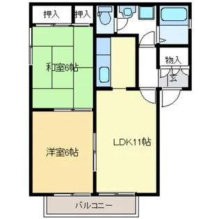 ビィブレ【2階】の間取り