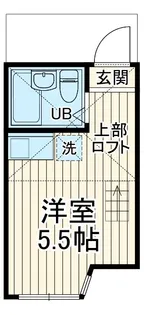 ユナイト境之谷タルトフロマージュ【1階】の間取り