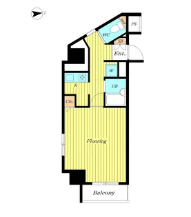 スカイコート高輪【9階】の間取り