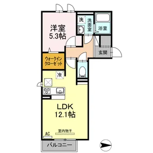 アマーダ エスポッサ【1階】の間取り