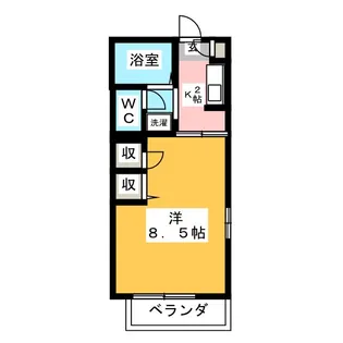 K・E DIAS【1階】の間取り